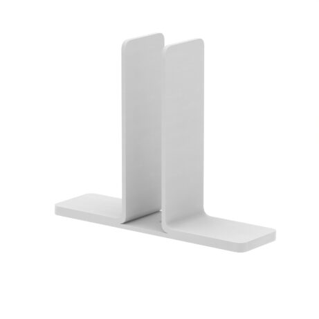 Free standing screen clamp set of 2 in silver, designed for sturdy monitor mounting and stability.