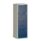 Bisley 4 Drawer A4 Personal Filer in grey with blue drawer fronts, featuring four filing compartments.