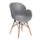 AQUILO Tub chair with a grey plastic shell and timber legs, suitable for breakout and reception areas.