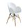 AQUILO Tub chair with white plastic shell and timber legs, ideal for breakout and reception areas. Seat width 580mm.