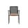 Avior Mesh executive chair with a black mesh back and upholstered orange seat, featuring a sleek 4-legged frame.