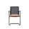 Avior Mesh chair with cantilever frame, featuring a mesh back and upholstered orange seat. Ideal for meetings and visitors.