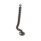 Black Universal Cable Management Spine with a sleek, curved design for organizing cables efficiently.