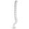 Universal Cable Management Spine in opaque white, designed for organized cable management in office environments.