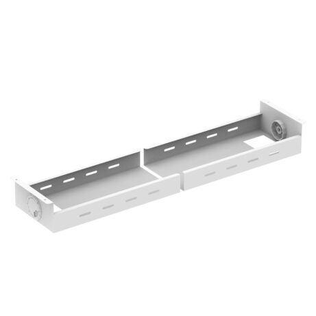 Evolve/Impulse B2B telescopic cable tray in white, designed for efficient cable management and organization.