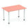 Impulse 1200mm Straight Table With Post Leg
