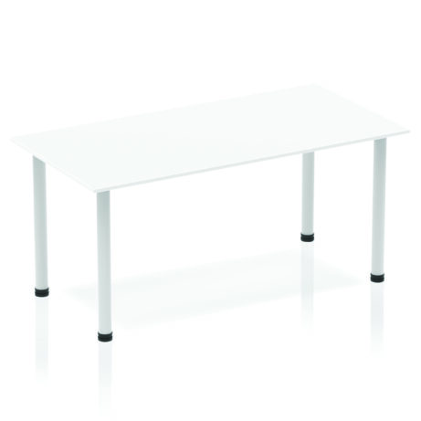 Impulse 1600mm Straight Table With Post Leg