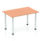 Impulse 1200mm Straight Table With Post Leg