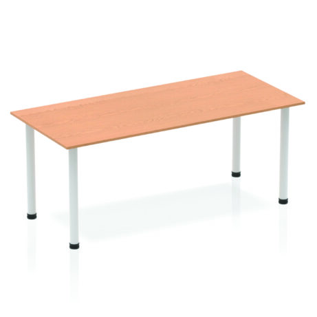 Impulse 1800mm Straight Table With Post Leg