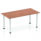 Impulse 1600mm Straight Table With Post Leg