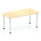 Impulse 1600mm Straight Table With Post Leg