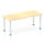 Impulse 1800mm Straight Table With Post Leg