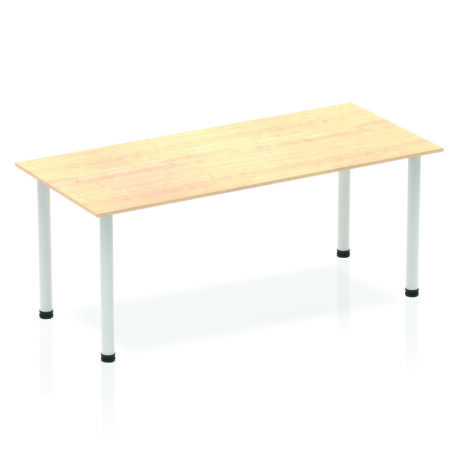 Impulse 1800mm Straight Table With Post Leg