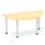 Impulse Semi-Circle Table With Post Leg