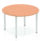 Impulse Round Table With Box Frame Leg