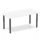 Impulse 1600mm Straight Table With Post Leg