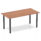Impulse 1600mm Straight Table With Post Leg