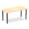 Impulse 1600mm Straight Table With Post Leg