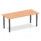 Impulse 1800mm Straight Table With Post Leg
