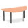 Impulse Semi-Circle Table With Post Leg