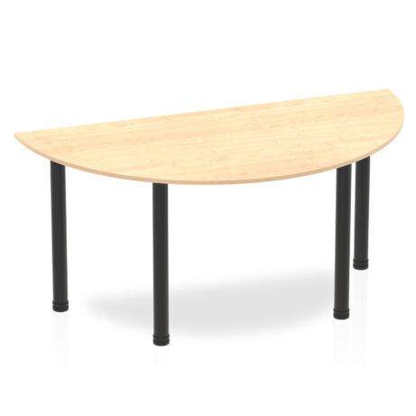 Impulse Semi-Circle Table With Post Leg