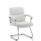 Desire Medium Back Leather Cantilever Visitor Chair with Arms