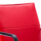 Echo Medium Back Leather Cantilever Visitor Chair with Arms in red leather upholstery and chrome cantilever frame.