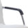 Echo Medium Back Leather Cantilever Visitor Chair with Arms, featuring a chrome frame and durable white leather upholstery.