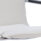 Echo Medium Back Leather Cantilever Visitor Chair with Arms in white leather, featuring a chrome cantilever frame for support.