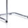 Chrome cantilever base of the Echo Medium Back Leather Cantilever Visitor Chair. Durable and practical design for office use.