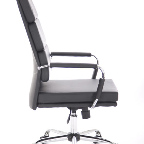 Advocate Medium Back Bonded Leather Executive Office Chair with Arms