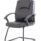 Bella Medium Back Black Bonded Leather Black Frame Cantilever Visitor Chair