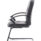 Bella Medium Back Black Bonded Leather Black Frame Cantilever Visitor Chair