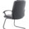Bella Medium Back Black Bonded Leather Black Frame Cantilever Visitor Chair