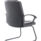 Bella Medium Back Black Bonded Leather Black Frame Cantilever Visitor Chair