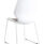 Florence Sled Visitor Chair with white sled frame and fabric seat, ideal for compact guest seating.