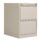 Bisley 2 Drawer Classic Steel Filing Cabinet in Goose Grey with secure locking mechanism.