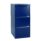 Bisley 3 Drawer Classic Steel Filing Cabinet in blue, featuring three spacious drawers and a sleek design.