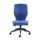 BLAST Task Chair in blue fabric, featuring a curved backrest, height adjustment, and synchronized seat movement.