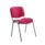 Claret Club Chair with a padded seat and backrest, featuring a silver metal frame.