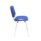 Blue Club Chair with chrome frame, cushioned seat and back, stackable up to 4 high for easy storage. Ideal for conference areas.