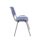Durable blue polypropylene canteen chair with a robust powder-coated frame, designed for high-traffic spaces.