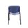 Durable blue polypropylene canteen chair with a robust powder-coated frame, stackable up to 8 for easy storage.