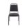 Stackable Banqueting Chair with high-back fabric upholstery, durable powder-coated black steel frame, ideal for events.