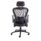 Strata High-Back Task Chair with Seat Slide, black mesh back, upholstered headrest, height-adjustable arms, ergonomic support.