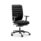 Bengal Heavy Duty Chair, High Back model, in Black/Black upholstery with armrests and rolling base.