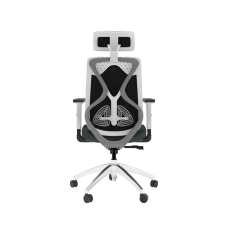 Maldini High Back Office Chair with adjustable headrest, lumbar support, 1D arms, and stylish chrome base.