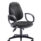 Concept Deluxe Chair in charcoal with fixed arms and a five-star base on casters.