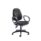 Concept Deluxe Chair in charcoal with fixed arms and a five-star base on casters.