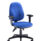 Concept Deluxe Chair in royal blue with adjustable arms and a five-star base on caster wheels.